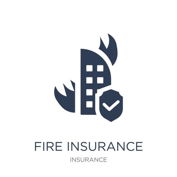 Fire insurance icon. Trendy flat vector Fire insurance icon on white background from Insurance collection, vector illustration can be use for web and mobile, eps10