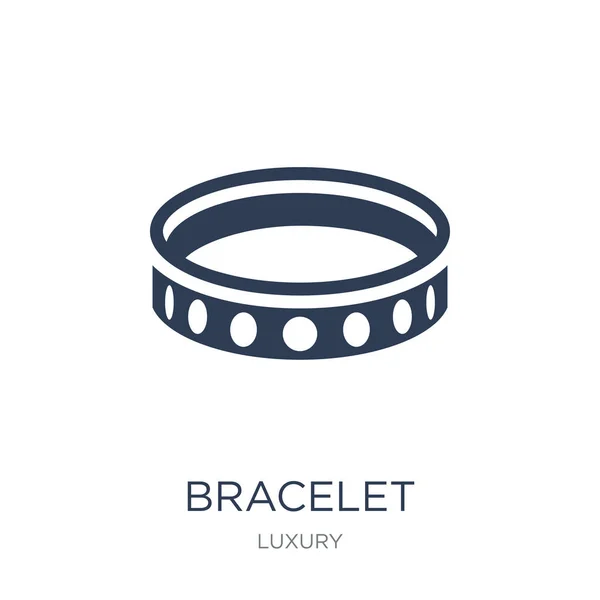 Icône Bracelet Vecteur Plat Tendance Icône Bracelet Sur Fond Blanc — Image vectorielle