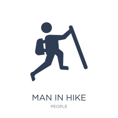 Adam zam simgesi. İnsanlar Collection, vektör çizim beyaz arka plan üzerinde zam simgesinde adam-ebilmek var olmak kullanma web ve mobil, eps10 için trendy düz vektör