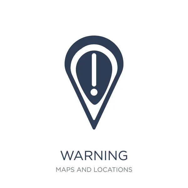 警告签名引信图标 时尚平面矢量警告标志引信图标在白色背景上从地图和位置集合 矢量插图可以用于网络和移动 Eps10 — 图库矢量图片