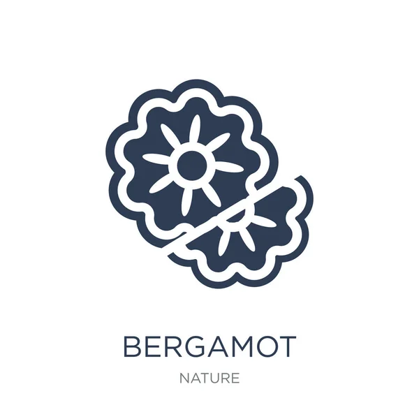 Bergamot Simgesi Trendy Düz Vektör Bergamot Simge Vektör Çizim Doğa — Stok Vektör