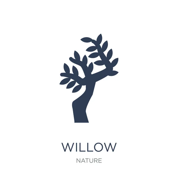 Willow Icon Trendy Flat Vector Willow Icon White Background Nature Stock Illustration