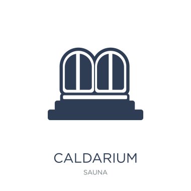 Caldarium icon. Trendy flat vector Caldarium icon on white background from sauna collection, vector illustration can be use for web and mobile, eps10 clipart