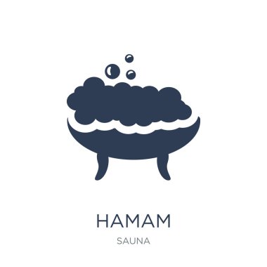 Hamam simgesi. Trendy düz vektör Hamam simge vektör çizim sauna koleksiyonundan beyaz arka plan üzerinde kullanım için web ve mobil, eps10 olabilir