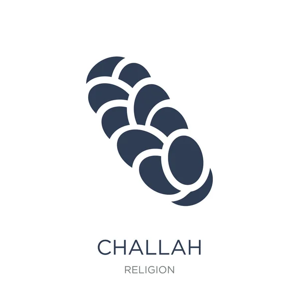 Challah Ikone Trendiges Flaches Vektor Challah Symbol Auf Weißem Hintergrund — Stockvektor