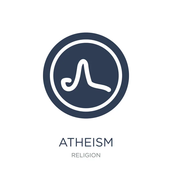 Atheïsme Pictogram Trendy Platte Vector Atheïsme Pictogram Witte Achtergrond Uit — Stockvector
