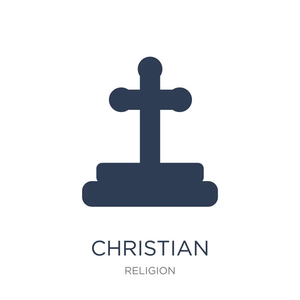 Икона Христа Модный Плоский Вектор Христианская Икона Белом Фоне Коллекции — стоковый вектор