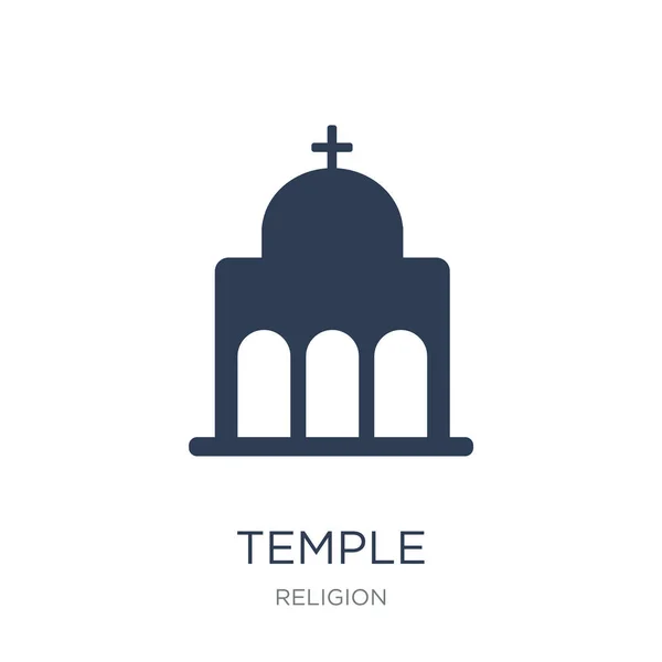 Tempel Ikonen Trendiga Platt Vektor Templet Ikonen Vit Bakgrund Från — Stock vektor