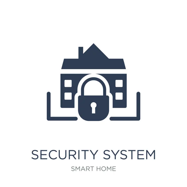 セキュリティ システム アイコン Web や携帯電話 Eps10 スマート ホーム コレクション ベクトル図から白い背景のトレンディなフラット — ストックベクタ