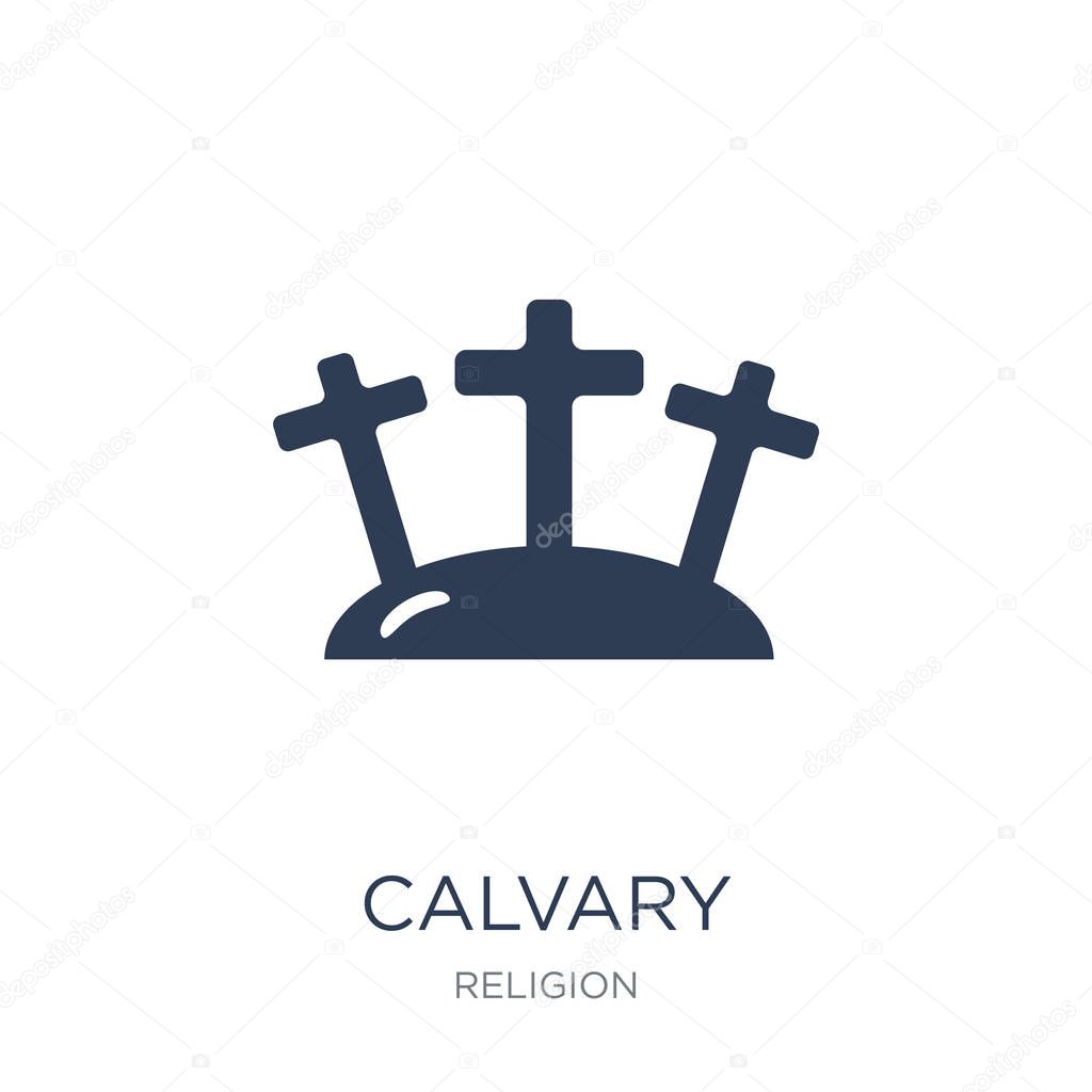 Calvary icon. Trendy flat vector Calvary icon on white background from Religion collection, vector illustration can be use for web and mobile, eps10