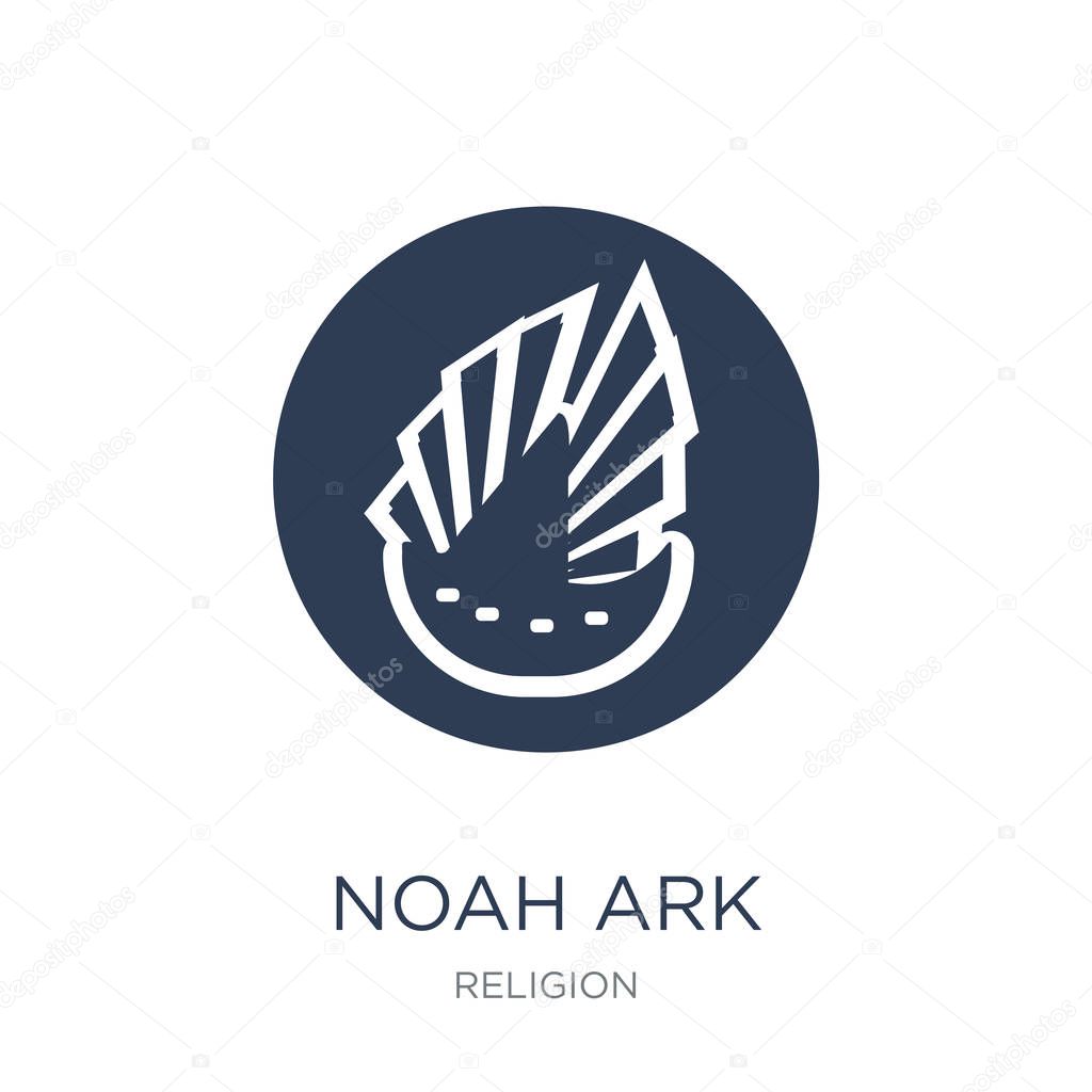 Noah Ark icon. Trendy flat vector Noah Ark icon on white background from Religion collection, vector illustration can be use for web and mobile, eps10
