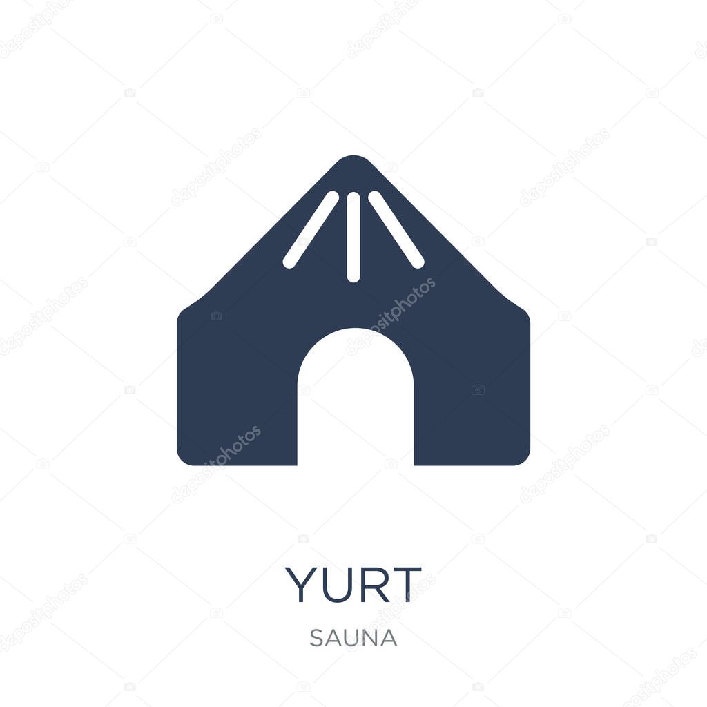 Yurt icon. Trendy flat vector Yurt icon on white background from sauna collection, vector illustration can be use for web and mobile, eps10