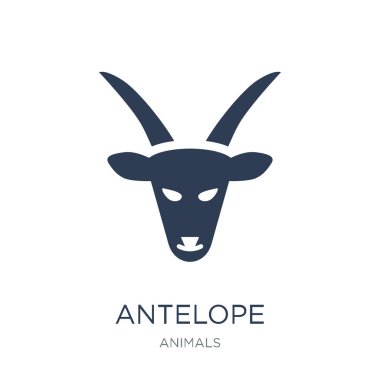 Antilop simgesi. Trendy düz vektör antilop simge vektör çizim hayvanlar koleksiyonundan beyaz arka plan üzerinde kullanım için web ve mobil, eps10 olabilir