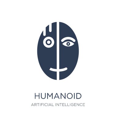 Simge. Trendy düz vektör simge yapay zeka, geleceğin teknoloji koleksiyonu, beyaz arka plan üzerinde vektör çizim kullanmak web ve mobil, eps10 olabilir