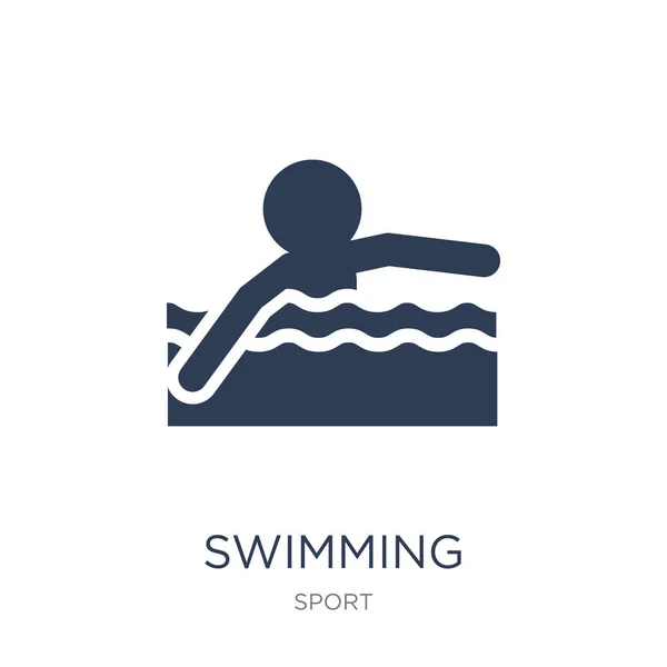 Swimming icon. Trendy flat vector Swimming icon on white background from sport collection, vector illustration can be use for web and mobile, eps10