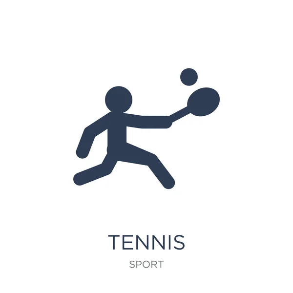 Icono Tenis Icono Tenis Vector Plano Moda Sobre Fondo Blanco — Archivo Imágenes Vectoriales