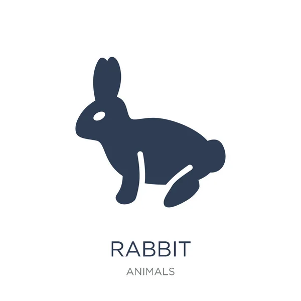 Rabbit Icon Trendy Flat Vector Rabbit Icon White Background Animals — Stock Vector