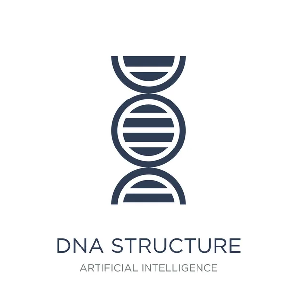 Dna Structure Icon Trendy Flat Vector Dna Structure Icon White — Stock Vector