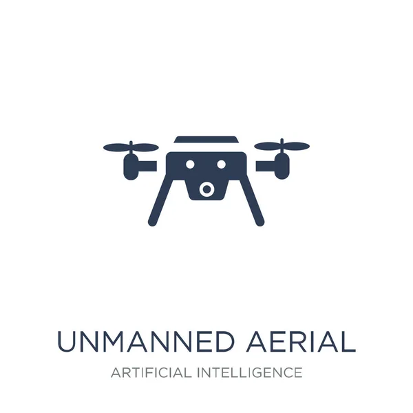 Unmanned Aerial Vehicle Icon Trendy Flat Vector Unmanned Aerial Vehicle — Stock Vector