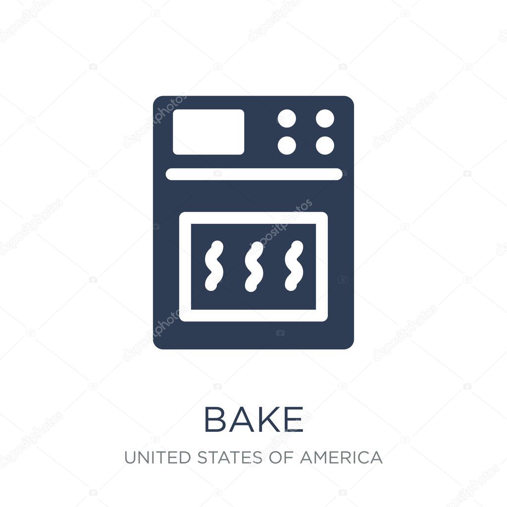 Bake icon. Trendy flat vector bake icon on white background from United States of America collection, vector illustration can be use for web and mobile, eps10
