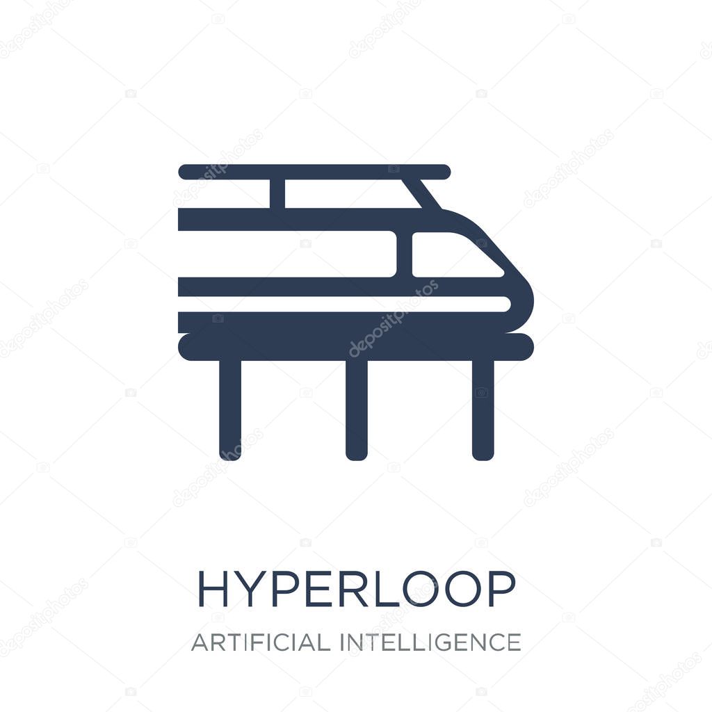 Hyperloop icon. Trendy flat vector Hyperloop icon on white background from Artificial Intelligence, Future Technology collection, vector illustration can be use for web and mobile, eps10
