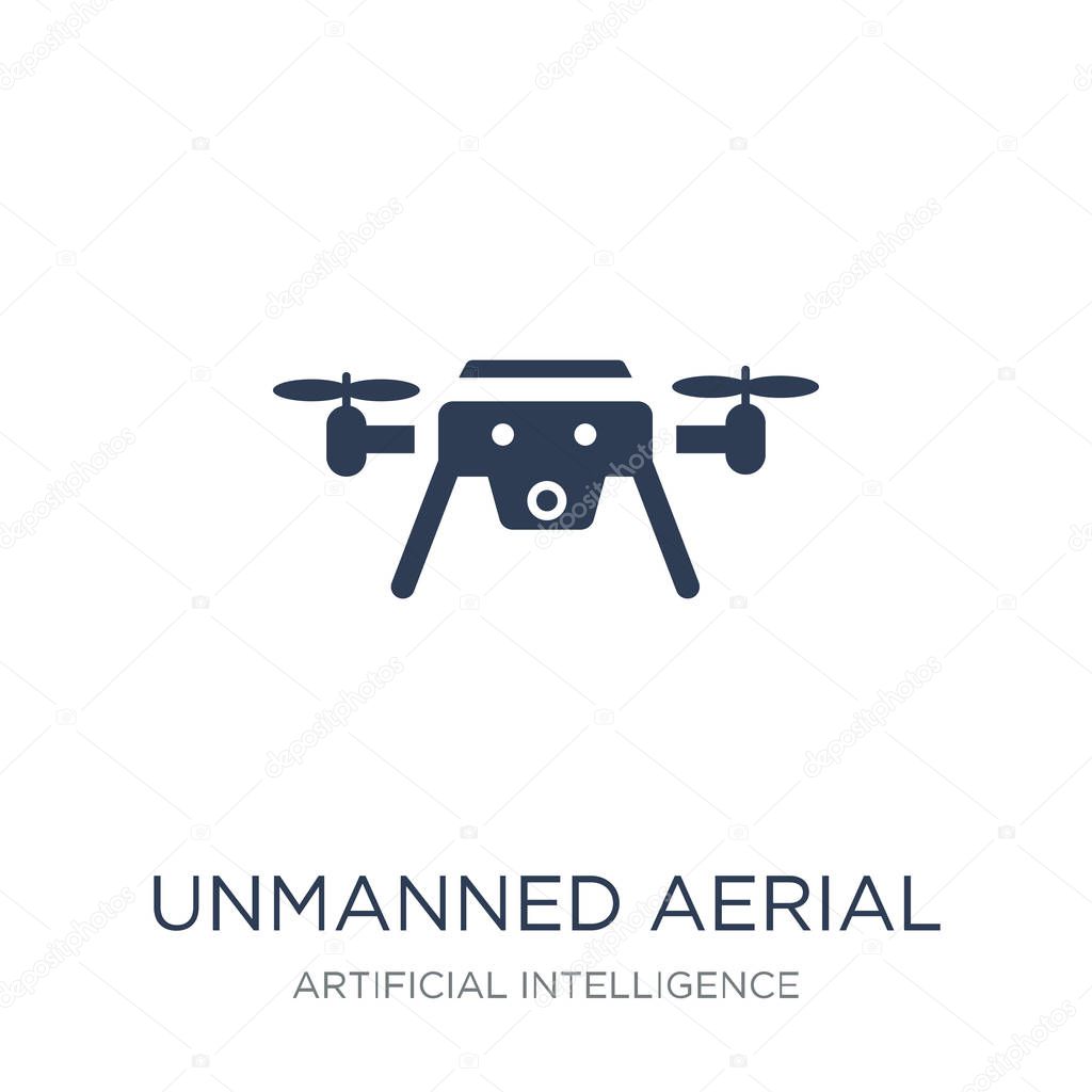 Unmanned aerial vehicle icon. Trendy flat vector Unmanned aerial vehicle icon on white background from Artificial Intelligence, Future Technology collection, vector illustration can be use for web and mobile, eps10