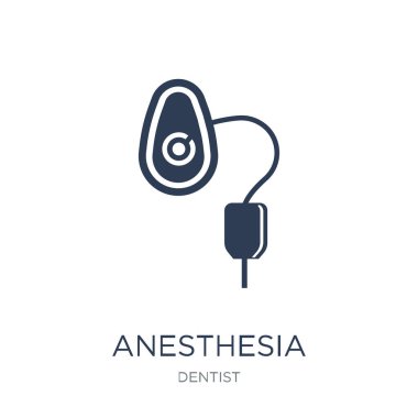 Anesthesia icon. Trendy flat vector Anesthesia icon on white background from Dentist collection, vector illustration can be use for web and mobile, eps10 clipart