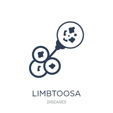 Limbtoosa simgesi. Trendy düz vektör Limbtoosa simge vektör çizim hastalıkları koleksiyonundan beyaz arka plan üzerinde kullanım için web ve mobil, eps10 olabilir