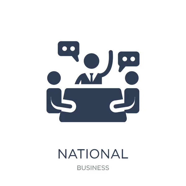 National Economic Council icon. Trendy flat vector National Economic Council icon on white background from Business collection, vector illustration can be use for web and mobile, eps10