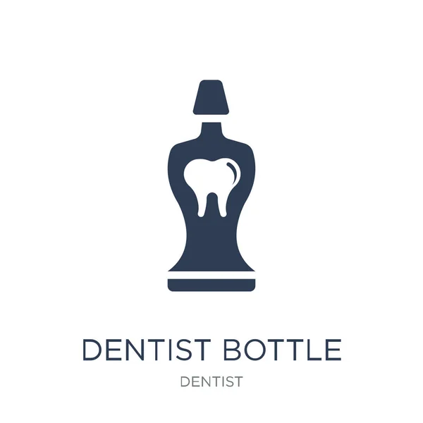 Οδοντίατρος Μπουκάλι Υγρό Εικονίδιο Μοντέρνα Επίπεδη Διάνυσμα Οδοντίατρος Μπουκάλι Υγρό — Διανυσματικό Αρχείο