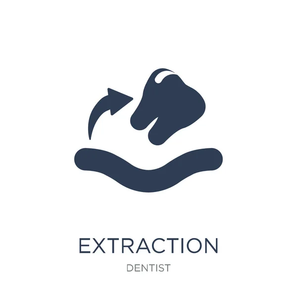 Extraction Icon Trendy Flat Vector Extraction Icon White Background Dentist — Stock Vector