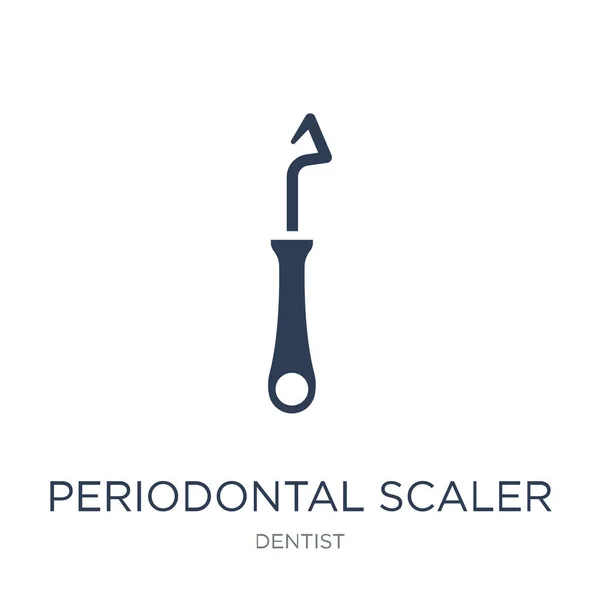 Periodontal Scaler Icon Trendy Flat Vector Periodontal Scaler Icon White — Stock Vector