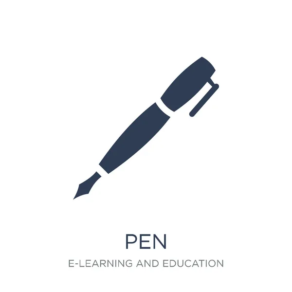 Stift Symbol Trendige Flache Vektor Stift Symbol Auf Weißem Hintergrund — Stockvektor