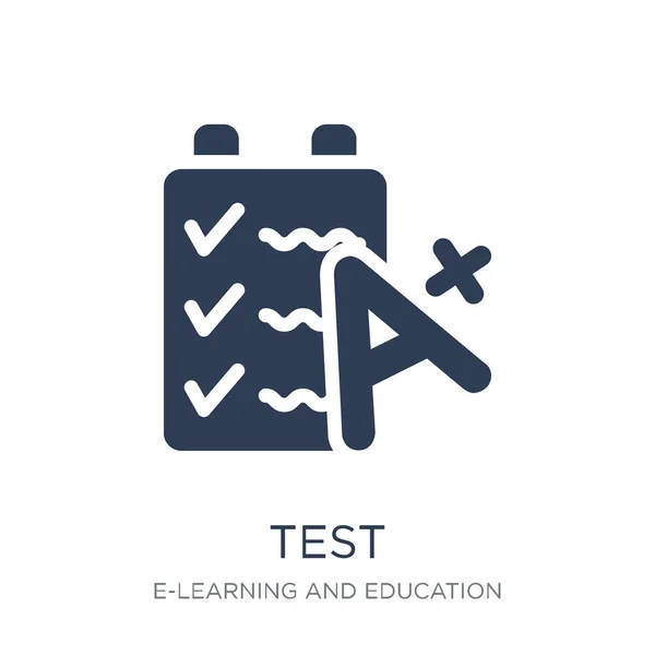 Піктограма Тестування Модний Плоский Вектор Піктограма Випробування Білому Тлі Колекції — стоковий вектор
