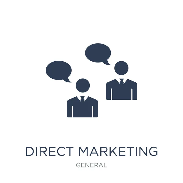 Icône Marketing Direct Vecteur Plat Tendance Icône Marketing Direct Sur — Image vectorielle