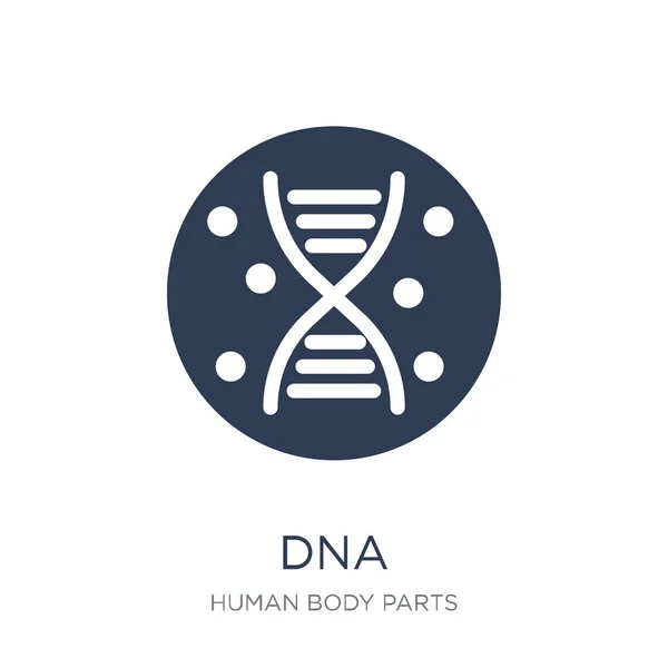 Dna Icon Trendy Flat Vector Dna Icon White Background Human — Stock Vector