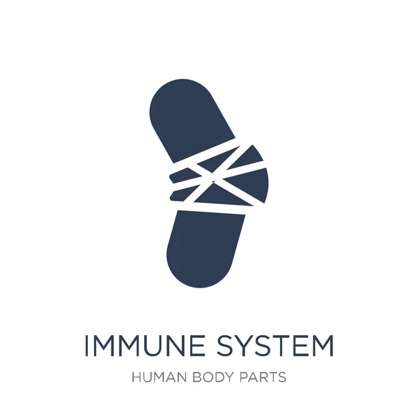 Icono Del Sistema Inmunológico Icono Sistema Inmunológico Vector Plano Moda — Vector de stock