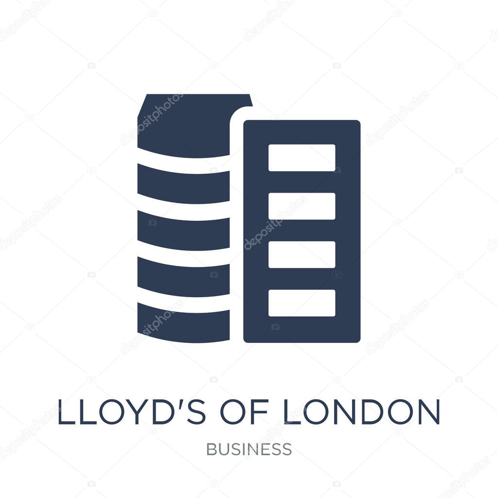 Lloyd's of London icon. Trendy flat vector Lloyd's of London icon on white background from Business collection, vector illustration can be use for web and mobile, eps10