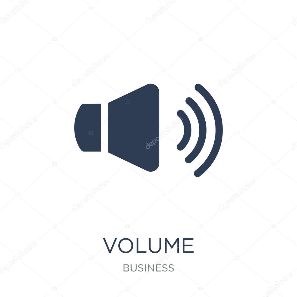 Volume icon. Trendy flat vector Volume icon on white background from business collection, vector illustration can be use for web and mobile, eps10