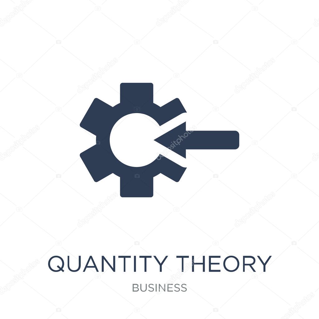 Quantity theory of money icon. Trendy flat vector Quantity theory of money icon on white background from business collection, vector illustration can be use for web and mobile, eps10