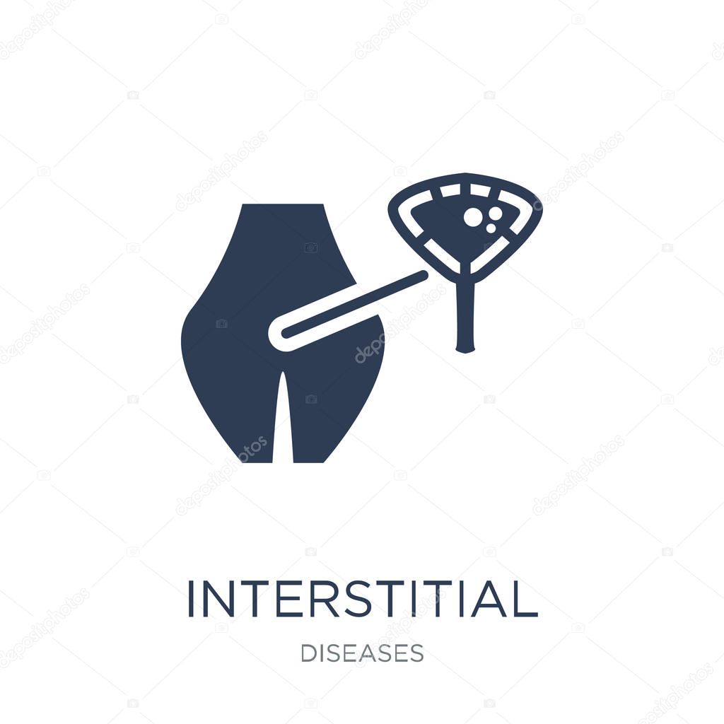 Interstitial cystitis icon. Trendy flat vector Interstitial cystitis icon on white background from Diseases collection, vector illustration can be use for web and mobile, eps10