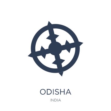 Odisha simgesi. Trendy düz vektör odisha simge vektör çizim Hindistan koleksiyonundan beyaz arka plan üzerinde kullanım için web ve mobil, eps10 olabilir