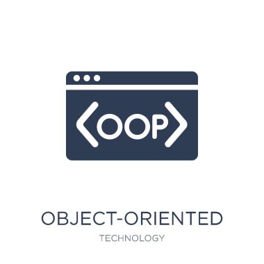 Object-oriented programming icon. Trendy flat vector Object-oriented programming icon on white background from Technology collection, vector illustration can be use for web and mobile, eps10 clipart