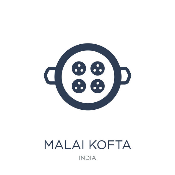 Malai kofta icon. Trendy flat vector Malai kofta icon on white background from india collection, vector illustration can be use for web and mobile, eps10