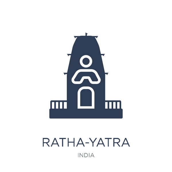 ratha-yatra icon. Trendy flat vector ratha-yatra icon on white background from india collection, vector illustration can be use for web and mobile, eps10