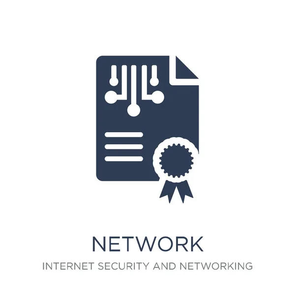 Значок Мережевого Сертифіката Модна Піктограма Мережевого Векторного Сертифіката Білому Тлі — стоковий вектор