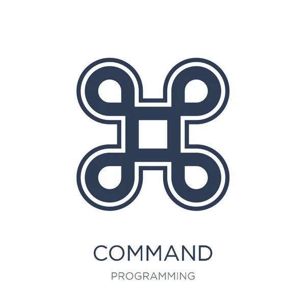 Command Icon Trendy Flat Vector Command Icon White Background Programming — Stock Vector