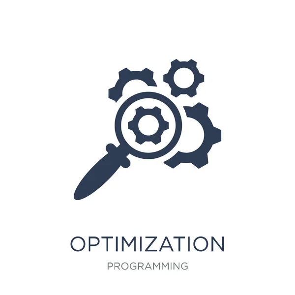 Optimierungssymbol Trendige Flache Vektor Optimierungssymbol Auf Weißem Hintergrund Aus Der — Stockvektor