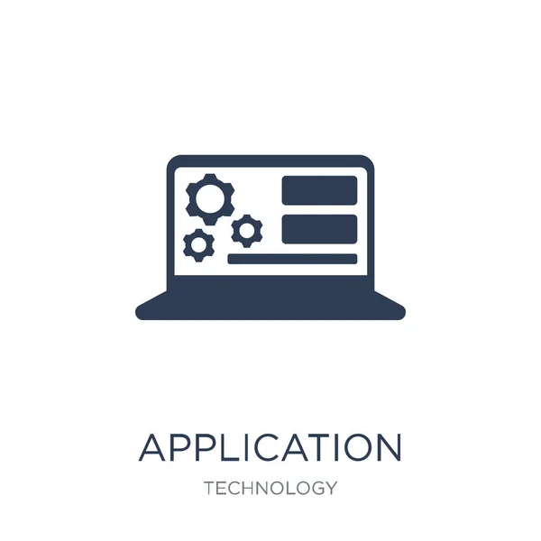 Ikona Aplikace Moderní Ploché Vektorové Ikony Aplikace Bílém Pozadí Technologie — Stockový vektor