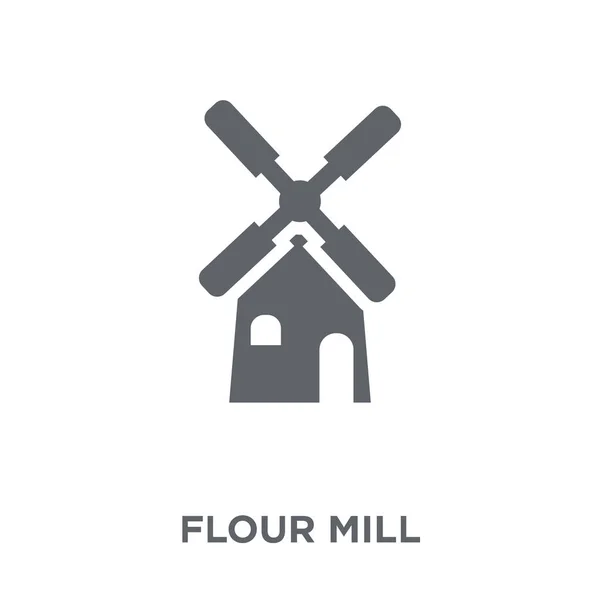 Bloem Molen Pictogram Bloem Molen Ontwerpconcept Van Landbouw Landbouw Tuinieren — Stockvector